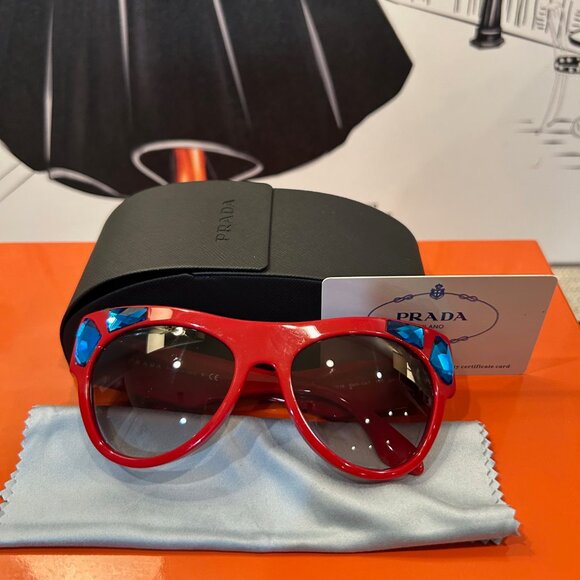 LImited Edition Collector\'s Prada Women\'s Voice Sunglasses in Red main image 5